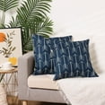 thumbnail image 6 of REGALWOVEN Pack of 2 Throw Pillow Covers Modern Square Cushion Covers for Sofa Couch Living Room Blue-1 18" x 18", 6 of 6