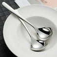 thumbnail image 3 of Mupvlun Stainless Steel Deep Pho Noodle Spoons Big Soup Spoon Large Serving Spoon Mini Ladle, Ideal for Home and Restaurants (5.7x20.2cm) M, 3 of 3
