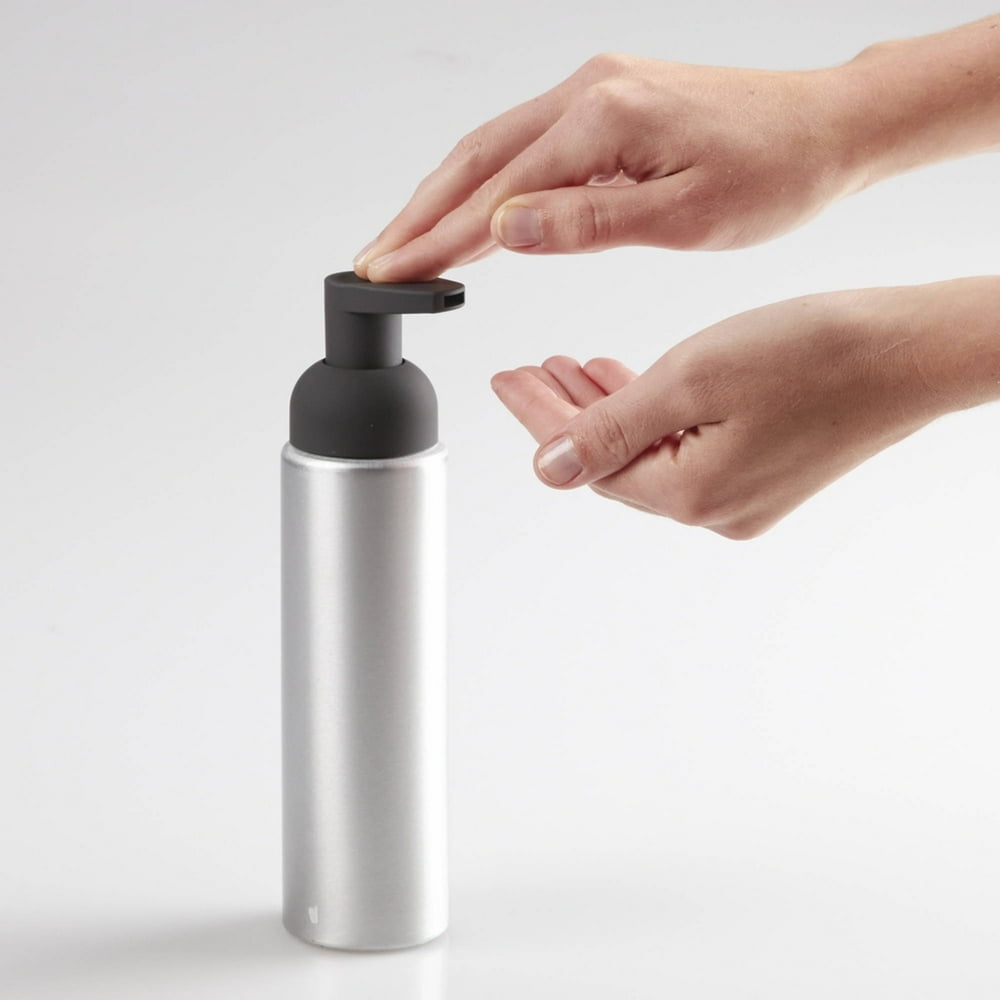 InterDesign Metro Rust Proof Aluminum Foaming Soap Dispenser Pump