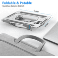 thumbnail image 6 of Mercase Laptop Stand for Desk, Adjustable Notebook Stand with 360 Rotating Base,Foldable and Portable Laptop Riser for MacBook Air, Pro, Dell, HP, Lenovo All 10-16 Inch Laptops, Sliver, 6 of 9