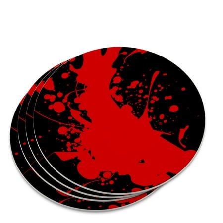 

Blood Splatter Classic Horror Movie Halloween Novelty Coaster Set