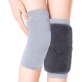 thumbnail image 1 of Mangas de rodilla para hombres Tirantes térmicos mullidos Calentadores de piernas Almohadillas de felpa de invierno Calentador Esquí Ciclismo Correr (Color: Gris, Talla : l), 1 of 5