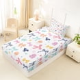 thumbnail image 4 of Erosebridal Colorful Bow Twin Sheet Sets, Cute Jellyfish Shark Bedding, 3 Pieces, 4 of 5