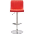 thumbnail image 1 of Set 2 Bancos Giratorios con Respaldo Alto Barra Desayunador Cocina color Rojo, 1 of 1