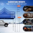 thumbnail image 4 of VEVOR Carpa desplegable con dosel, 10 x 10 pies, carpa para patio al aire libre con paredes laterales extraíbles y bolsa con ruedas, refugio instantáneo impermeable resistente a los rayos UV para fies, 4 of 9