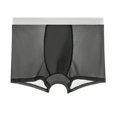 thumbnail image 2 of WIZUTIZ Solid Color Sheer Underwear for Men Fashion Lightweight Stretch Comfy Briefs Soft Breathable Quick Dry Boxer Shorts, 2 of 3