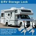 thumbnail image 2 of Unique Bargains Cam Locks RV Storage Lock with Keyed Alike 1-3/8 " Cylinder Fits 1-1/5 " Max Door Thickness for RV Compartment Camper Trailer Cabinet and Toolbox, 2 of 7