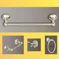 thumbnail image 2 of WholesalePlumbing 4-Piece Bathroom Hardware Accessory Set with 24" Towel Bar - Satin Nickel, 2 of 9