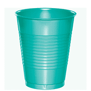 Teal Lagoon Plastic Cups 20 Pack by CREATIVE CONVERTING