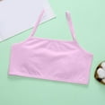 thumbnail image 2 of Huowey Infants Crop Tops Bra Girls Seamless Sports Bra Training White Teen Bra Camisole Style Lightweight Seamless Kids Cozy Dailywear, 9-13 Years, 2 of 7