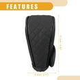 thumbnail image 5 of Unique Bargains 1 Pc Universal Car Shift Knob Cover -  Automatic Car Knob Gear Sticky Protector Decorative - Faux Leather Brown, 5 of 7