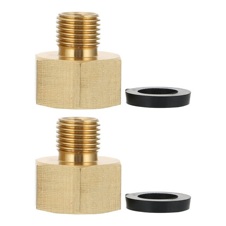 OUNONA 2-Pack NPT Pipe Fittings 1/2 Inch Female to 1/4 Inch Male Threaded Connector Adapter Set