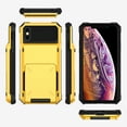 thumbnail image 6 of iPhone XS Max Case, Mantto Wallet Cover 5 Credit Card Slots Holder Flip Hidden Hard Rugged Dual Layer PC & TPU 2 in 1 Protection Hybrid Tough Back Armor Phone Skin For Apple iPhone XS Max, Green, 6 of 7
