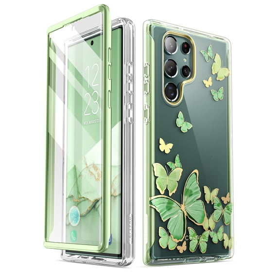 I-Blason Cosmo Series Para Samsung Galaxy S22 Ultra 5G (Versión 2022) Funda Protectora Delgada Y Elegante Con Protector De Pantalla Incorporado (Mintfly)