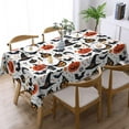 thumbnail image 2 of Halloween Black Cat Skull Pumpkin Tablecloth Rectangular Washable Table Cloth Cover for Party Picnic Dinner Halloween Decor 60" X 84", 2 of 5
