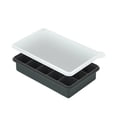 thumbnail image 2 of Large Ice Tray With Lid Silicone Ice Cubes Tray 15-Cubes Freezer Ice Molds Ice Maker Molds Ice Cubes Tray, 2 of 6