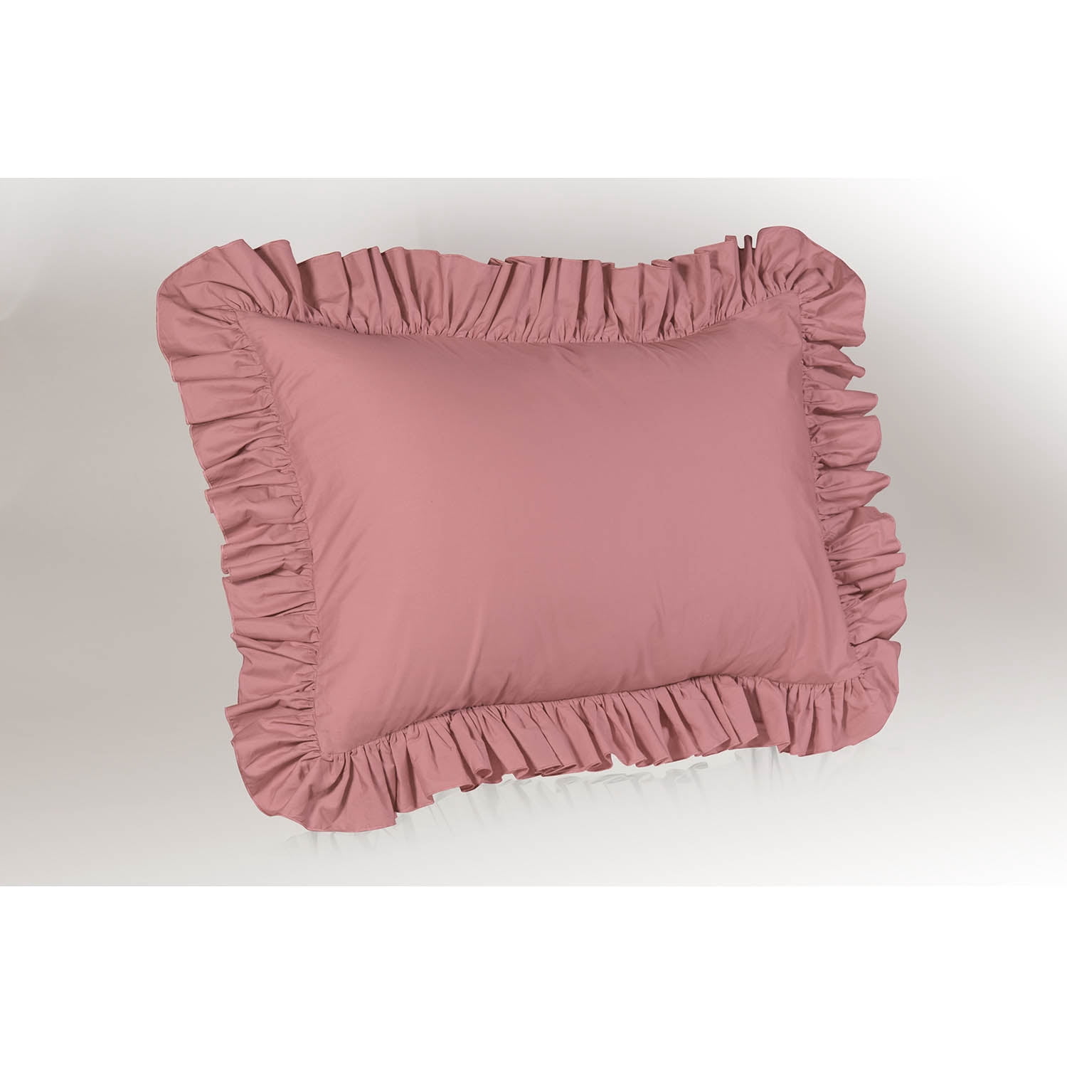 pink ruffle pillow