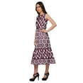 thumbnail image 2 of Moomaya Printed Cotton Long Dress For Womens Sleeveless Tiered Casual Summer Tunic, 2 of 6