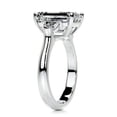 thumbnail image 3 of Dash Jewelry 2.1 Ct Emerald Cut Moissanite Wedding Ring - Moissanite in 14K White Gold Plated - Ideal Engagement Ring for Women- Great for Gifts- Proposals- and Special Celebrations, 3 of 3