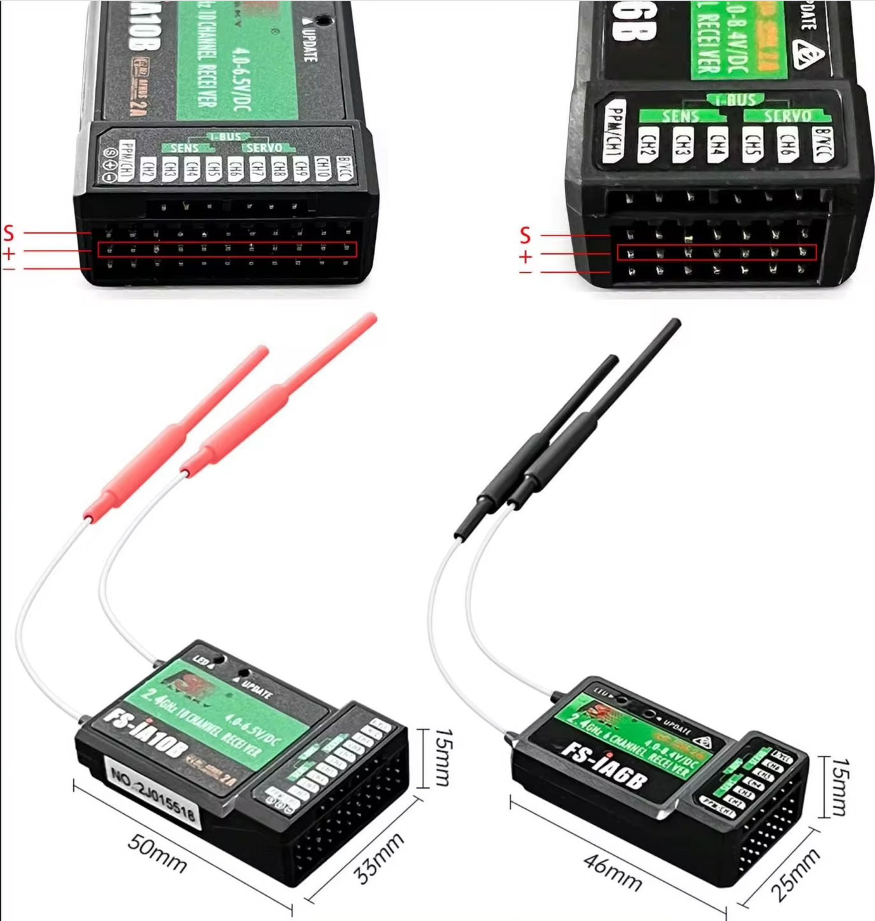 Émetteur radiocommandé Flysky i6X FS-i6X 2,4 GHz 10 canaux AFHDS 2A av