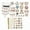 No. 2 55pcs alloy, variant on Sock Charm Pin Sweater Shawl Clip Artificial Pearls Rhinestones Brooch Pin