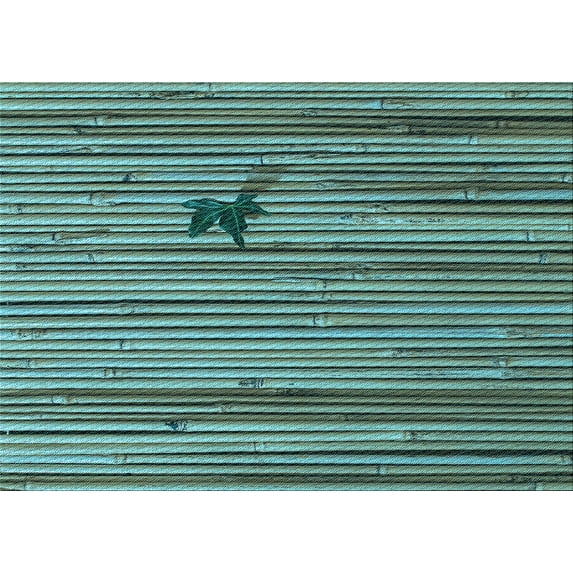 Ahgly Company Machine Washable Indoor Rectangle Transitional Medium Turquoise Green Area Rugs, 2' x 5'