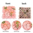 thumbnail image 4 of Kripyery Artificial Rose Flower Wall Panel Wedding Bridal Baby Shower Party DIY Square 3D Floral Wall Backdrop Decoration Photography Prop, 4 of 8