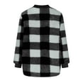 thumbnail image 4 of Gytharion Women's Sherpa Fleece Jackets Fashion Casual Plaid Printed Full Zip Cardigan Coat Winter Soft Cozy Long Sleeve Warm Fuzzy Coat with Pockets, 4 of 5