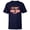 Navy, variant on Mickey Mouse Ah Not Monday - Short Sleeve T-Shirt for Kids - Customized-Navy
