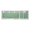 thumbnail image 2 of Computer Accessories, Wide Range Applications Convenient Installation Ergonomic Design 110 Keys Keyboard Keycaps OEM Height  For Most Mechanical Keyboards  White Characters,Dark, 2 of 8