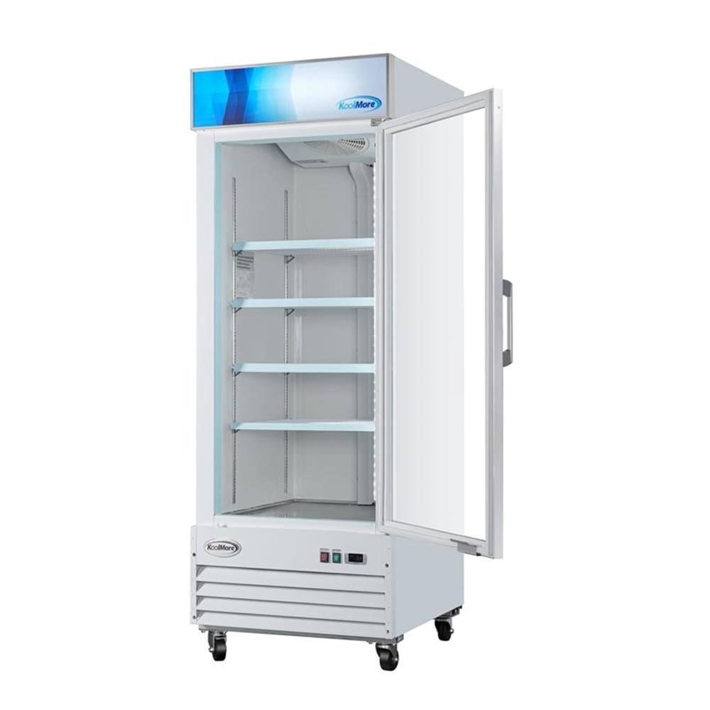 Pemberly Row 31" 1-Door Display Merchandiser Freezer 23 cu. ft. in White