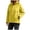 Yellow, variant on Women's Waterproof Hooded Rain Jacket Zip Up Windbreaker Coat Lightweight Outdoor Casual Windproof Coat with Zipper Pockets Yellow