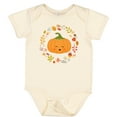 thumbnail image 3 of Inktastic Thanksgiving Wreath Autumn Fall Pumpkin Boys or Girls Baby Bodysuit, 3 of 5
