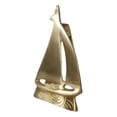 thumbnail image 3 of Nautical Brass Metal Golden Sailor Sailboat Boat Ship Door Knocker Sculpture, 3 of 8