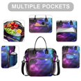 thumbnail image 2 of Nebula Cosmic Insulated Lunch Box – Dual Compartment Leakproof Cooler Tote with Multi-Pocket Organization for Outer Space Enthusiasts, 2 of 6