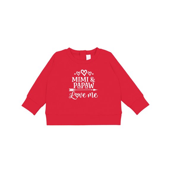 Inktastic Mimi and Papaw Grandchild Baby Sweatshirt