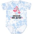 thumbnail image 3 of Inktastic My Aunt Loves Me Flamingo Niece Girls Baby Bodysuit, 3 of 5