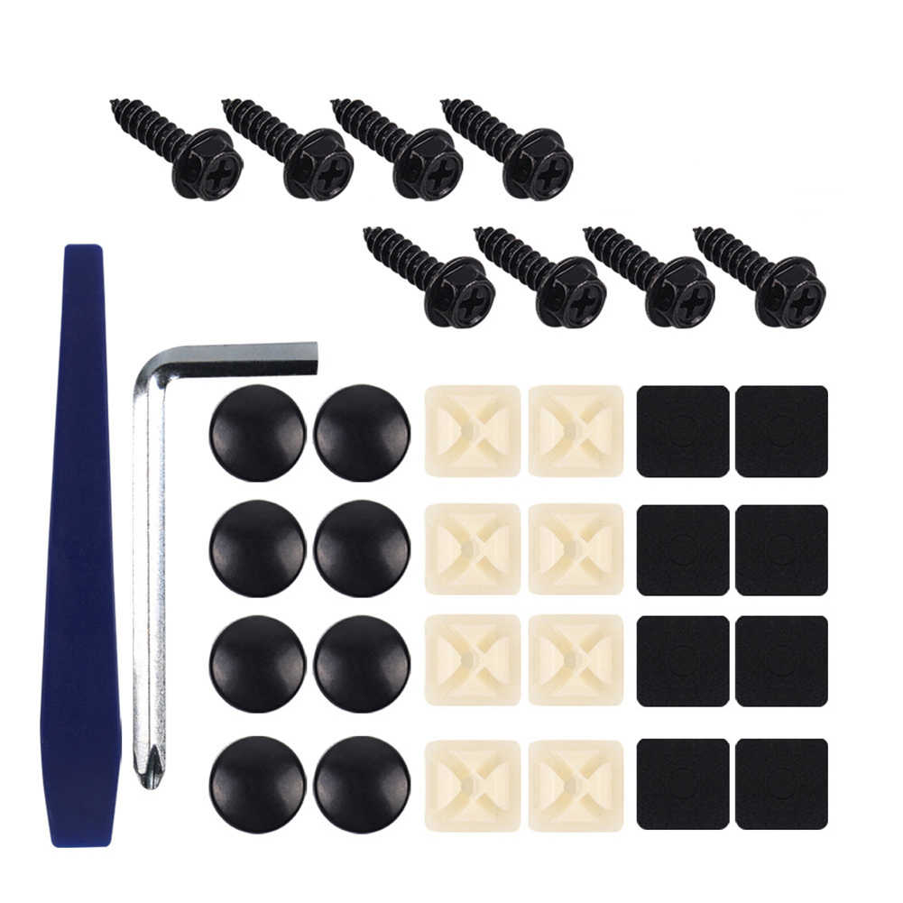 iSpchen Universal License Plate Screw For Automobile Motor Vehicle