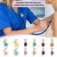 thumbnail image 5 of 12Pcs Butterflies Stethoscope Charms 1.5 Inch Flowers Stethoscopes Tag Alloy Enamel Pendant ID Name Tag Charm Stethoscope Charms Stethoscopes Accessories for DIY handcrafting, 5 of 9