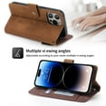 thumbnail image 5 of for TCL 505 Leather Phone Case Wallet, Colors-block Style Folio Flip Cover Zipper Pocket, Anti-theft Multi layered Card Slot Cash Holder Photo Bag, Magnetic Buckle, Wrist Lanyard, 5 of 8