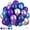 Blue-silver-purple, variant on 100 Pack Blue-silver-purple Balloons – 10 Inch Latex Balloons for Balloon Arch Kit, Birthday Party Decorations, Helium or Air, Bulk Balloons for Boys, Girls, Weddings