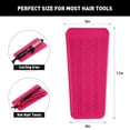 thumbnail image 2 of RUseeN 1 Pack Heat Resistant Silicone Mat Pouch, Hair Styling Tools for Curling Irons, Flat Irons, Hair Straightener, 11 * 5 Inches, Food Grade Silicone, Pink, 2 of 7