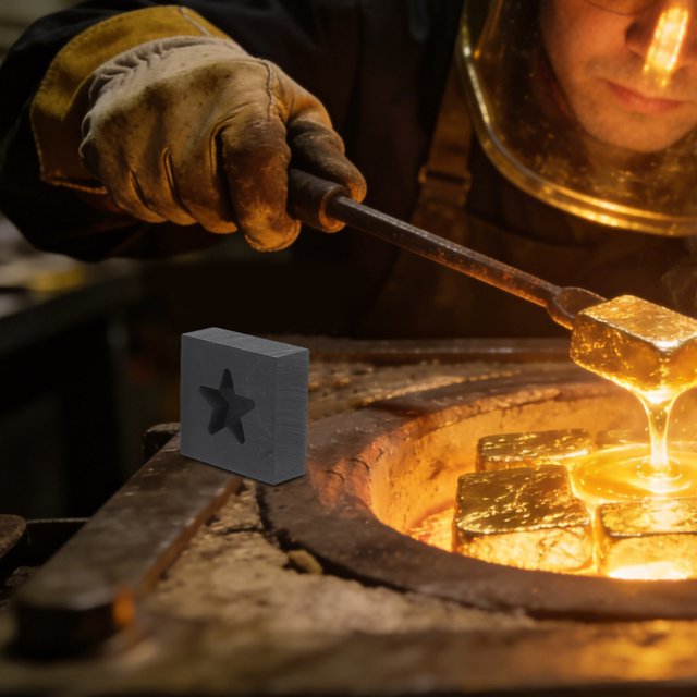 unbranded 2Ud Inglete Cruz De Grafito Para Fundición De Metales Con Acabado Interior Preciso