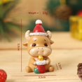 thumbnail image 1 of Christmas Statue Miniature Snowman Santa Claus Resin Craftwork Home Garden Decorations Statue, 1 of 2