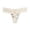 Beige, variant on Women's Underwear Lace Embroidery Flower Transparent Seamless Briefs Low Waist Thongs Breathable Panties Size: M White