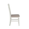 thumbnail image 5 of Bowery Hill Wood Set of 2 Upholstered Dining Side Chairs in Smokey White, 5 of 8
