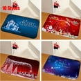 thumbnail image 2 of New Christmas Snowman Printed Soft Flannel Floor Mat Bathroom Anti Slip Mat Rug, 2 of 9