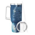 thumbnail image 2 of Pofeuu Clear Sky Blue Cat Print 40oz Ice Bully With Handle And Straw Stainless Steel Vacuum Insulated Cup And 2 In 1 Straw Lid, 2 of 8