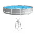 thumbnail image 1 of Intex 12 Foot Prism Frame Above Ground Swimming Pool with Pump & Pool Ladder, 1 of 11