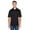 BLACK/ RED, variant on UltraClub 8406 Men's Cool & Dry Sport Two-Tone Polo